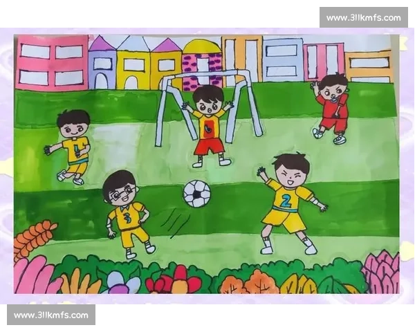 欢快的校园足球赛上小朋友们拼尽全力追逐梦想的故事